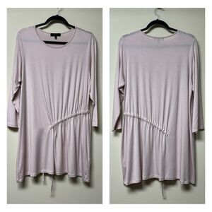 COMFY USA Blush Pink Side Drawstring Tunic, Sz M